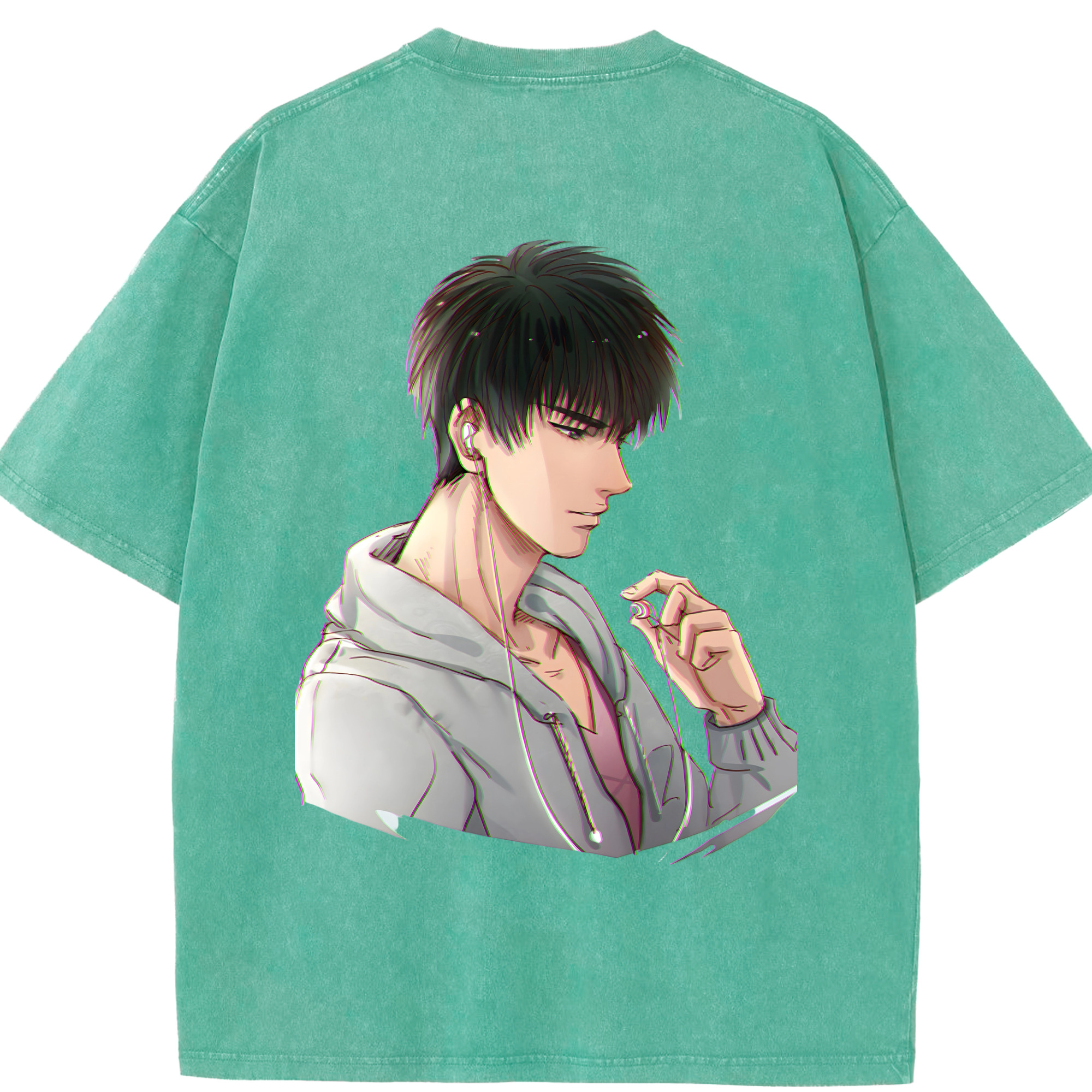 （画像用） SLAM DUNK／スラムダンク 綿100% ヴィンテージ風 半袖Tシャツ（背面プリント）